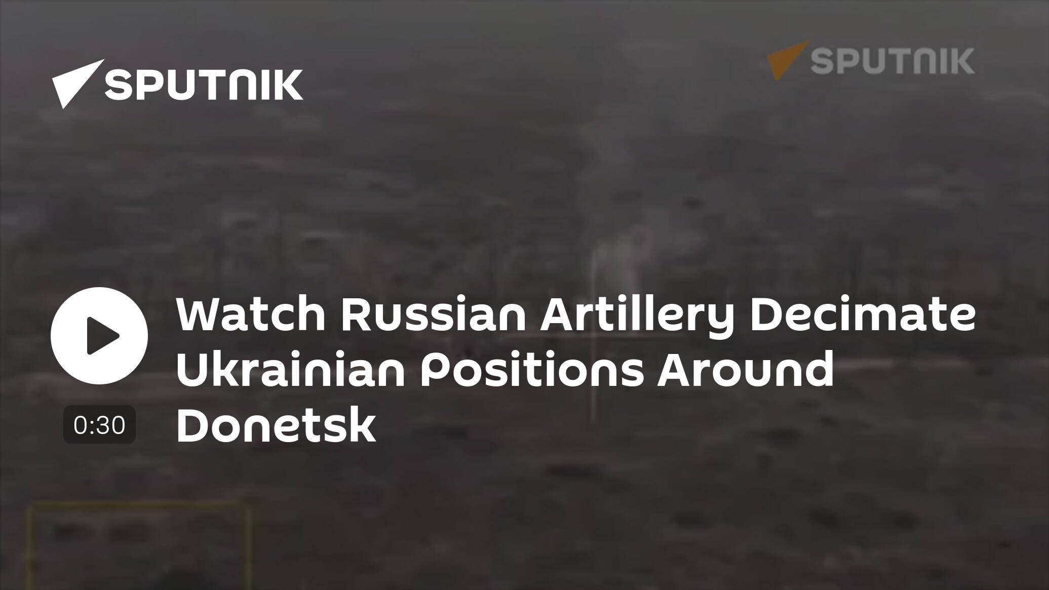 Watch Russian Artillery Decimate Ukrainian Positions Around Donetsk [Video]