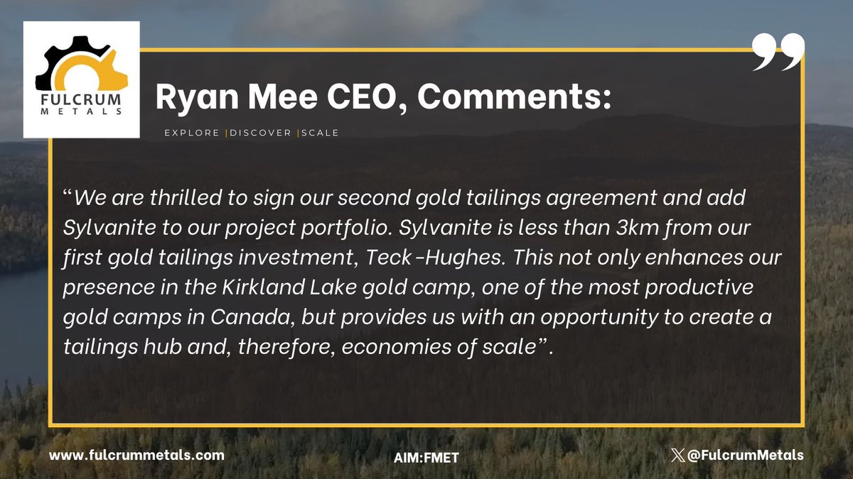 Fulcrum Metals PLC (LON:FMET) Acquisition of Sylvanite Gold Tailings Project  Share Talk [Video]