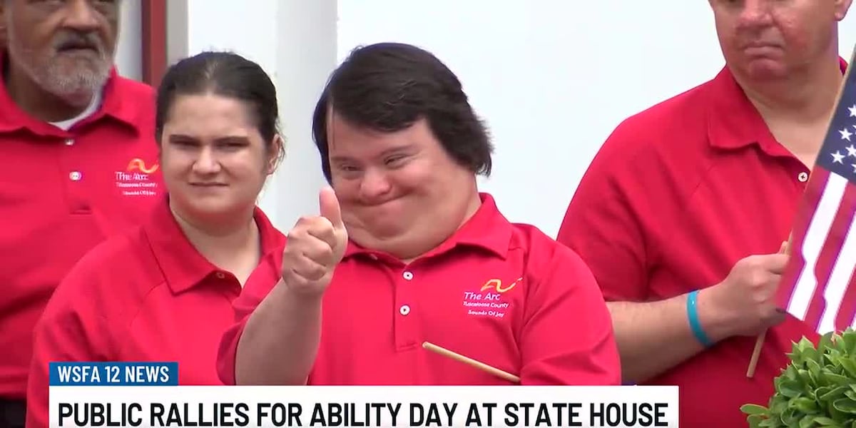 Public rallies for Ability Day at the state house [Video]