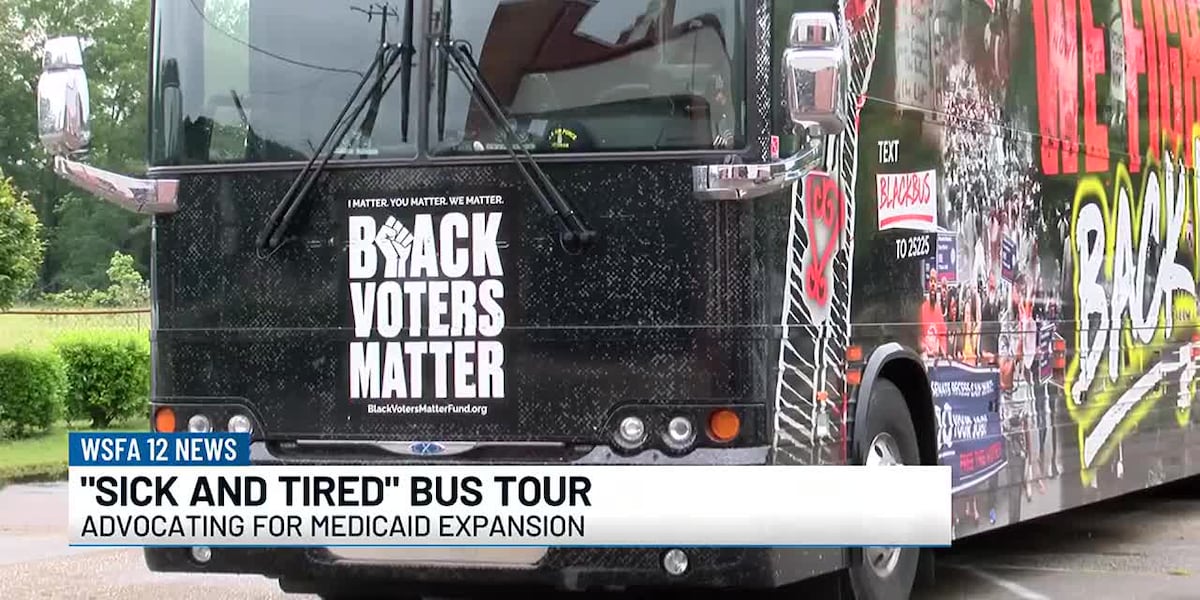 Medicaid expansion bus tour stops in Montgomery [Video]