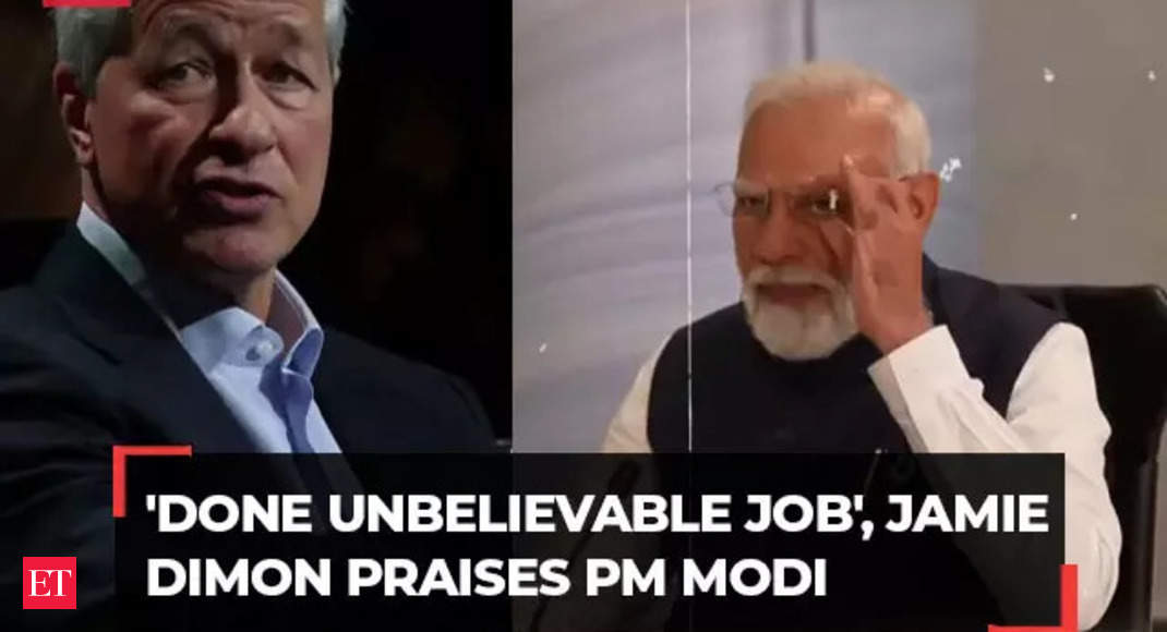 JPMorgan Chase CEO Jamie Dimon calls PM Modi ‘tough’ for breaking old bureaucratic systems – The Economic Times Video