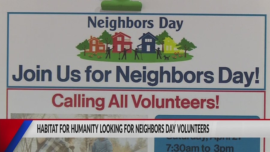 Neighbors Day coming this weekend, Habitat for Humanity is looking for volunteers [Video]