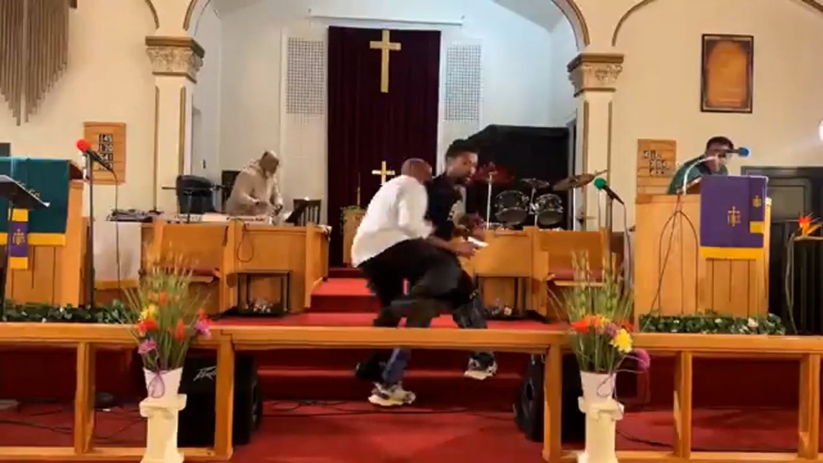Man attempts to shoot pastor during church service  NBC Connecticut [Video]