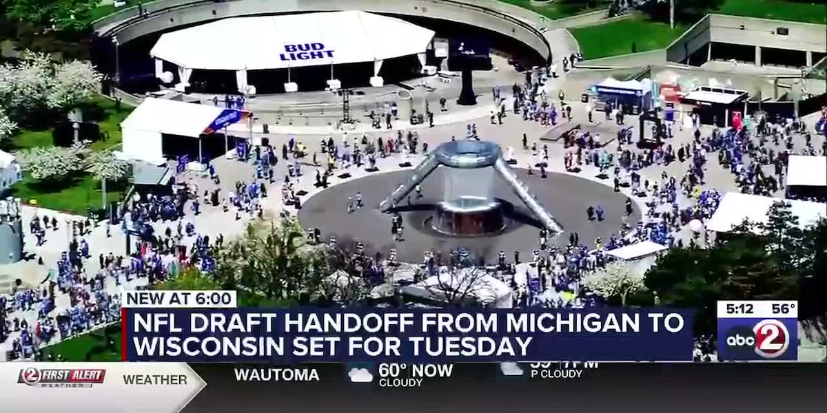 NFL Draft handoff from Michigan to Wisconsin set for May 14 [Video]