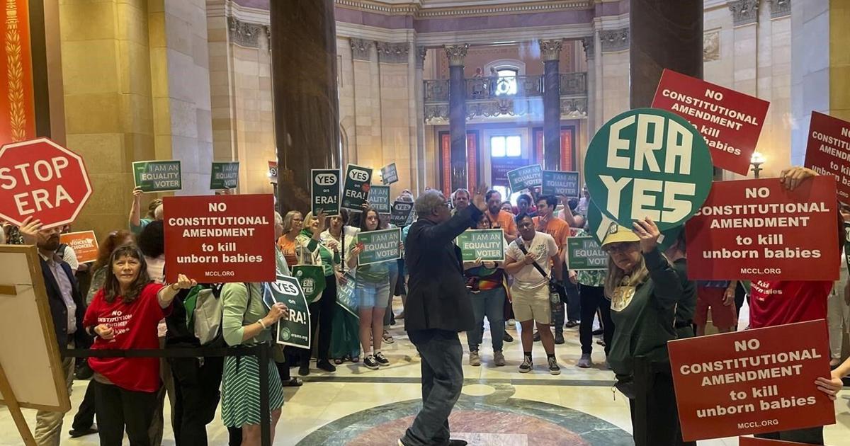 Proposed Minnesota Equal Rights Amendment draws rival crowds to Capitol for crucial votes [Video]
