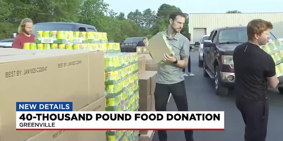 40,000 pound food donation [Video]