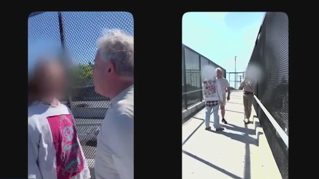 Pro-Palestine advocates attacked while hanging banners [Video]