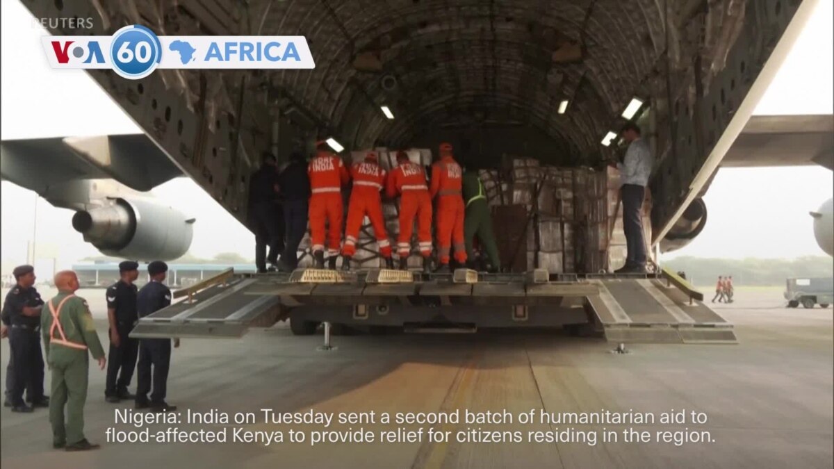 VOA60 Africa – India sends humanitarian aid to flood-affected Kenya [Video]