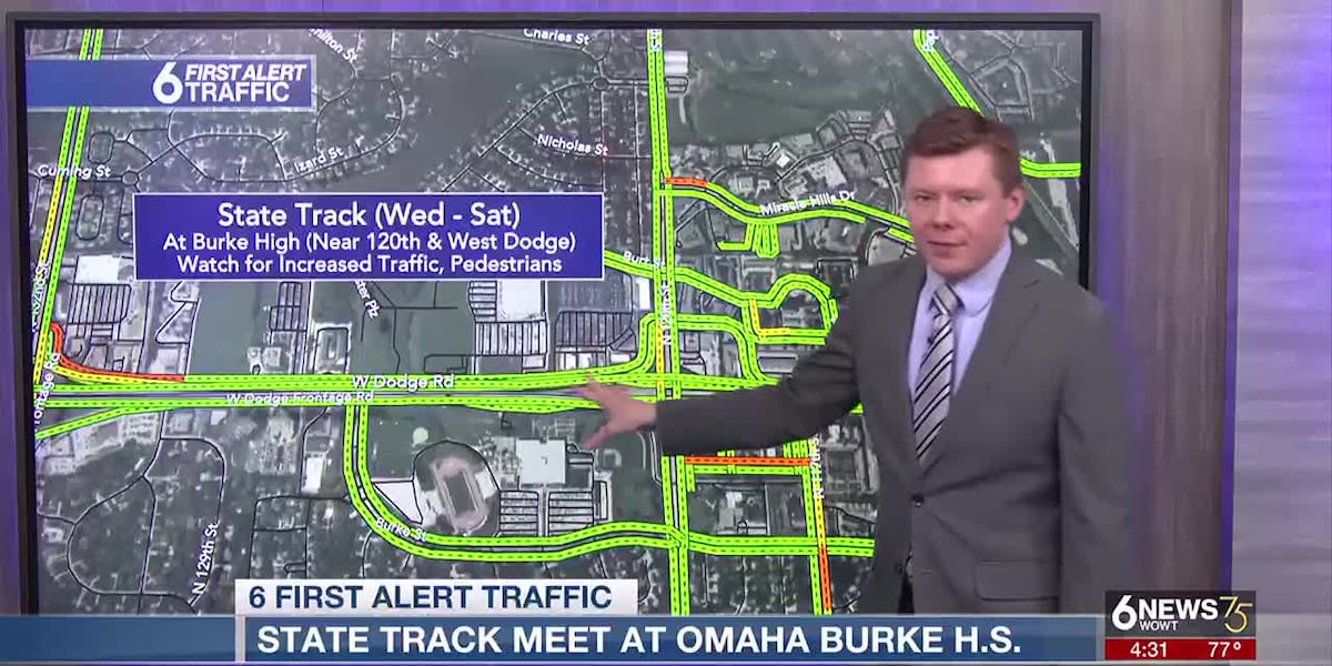 6 First Alert Traffic: State track at Omaha Burke High School will impact commutes [Video]
