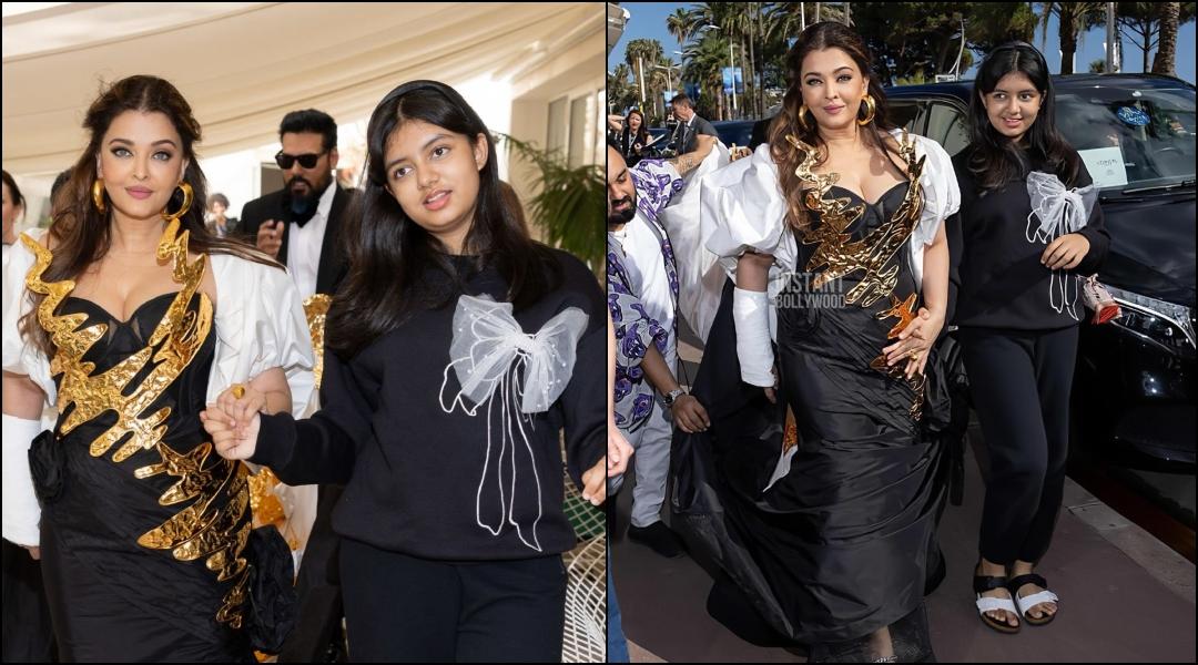 Cannes 2024: Daughter Aaradhya holds injured Aishwarya Rai Bachchan’s hand, helps her walk down stairs; fans laud Aaradhya Bachchan12 years old’s upbringing [Video]