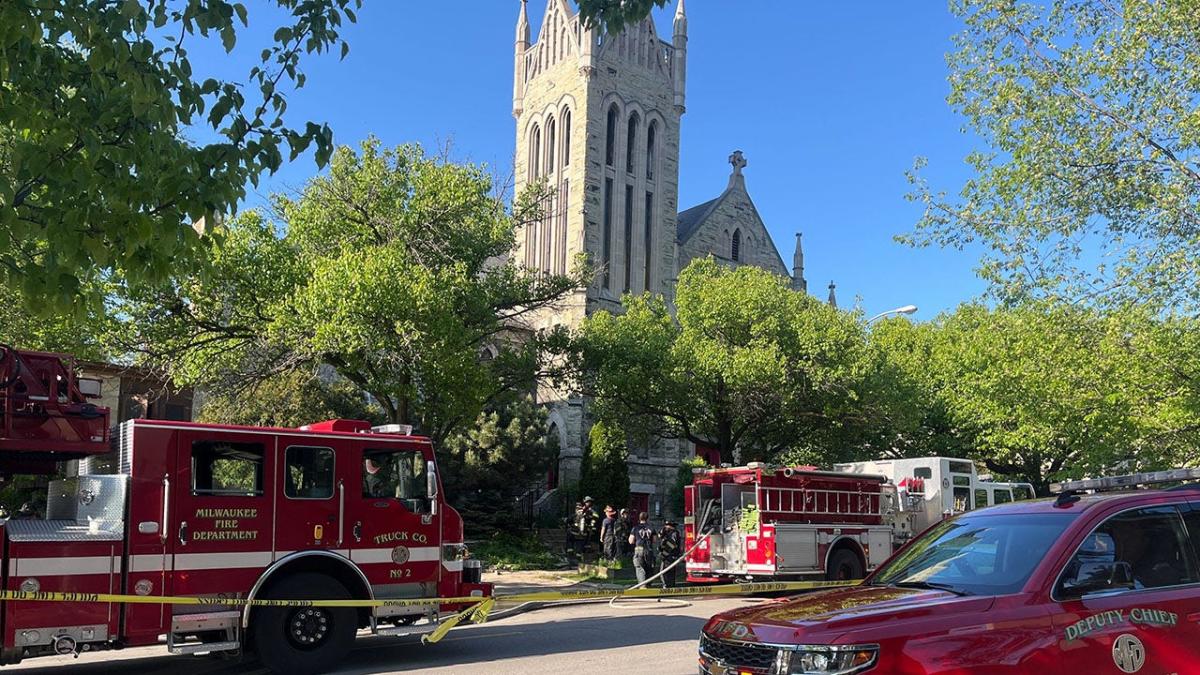 Milwaukee church fire near Juneau and Cass, cause under investigation [Video]