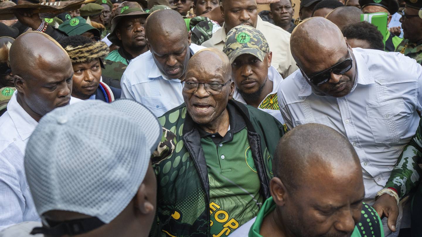 Former South Africa leader Zuma promises jobs and free education as he launches party manifesto  WSOC TV [Video]