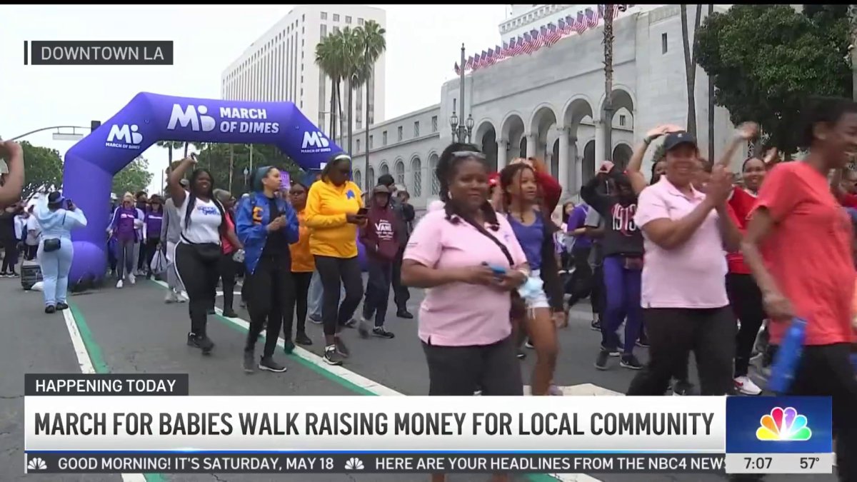 March for babies walk raising money for local community  NBC Los Angeles [Video]