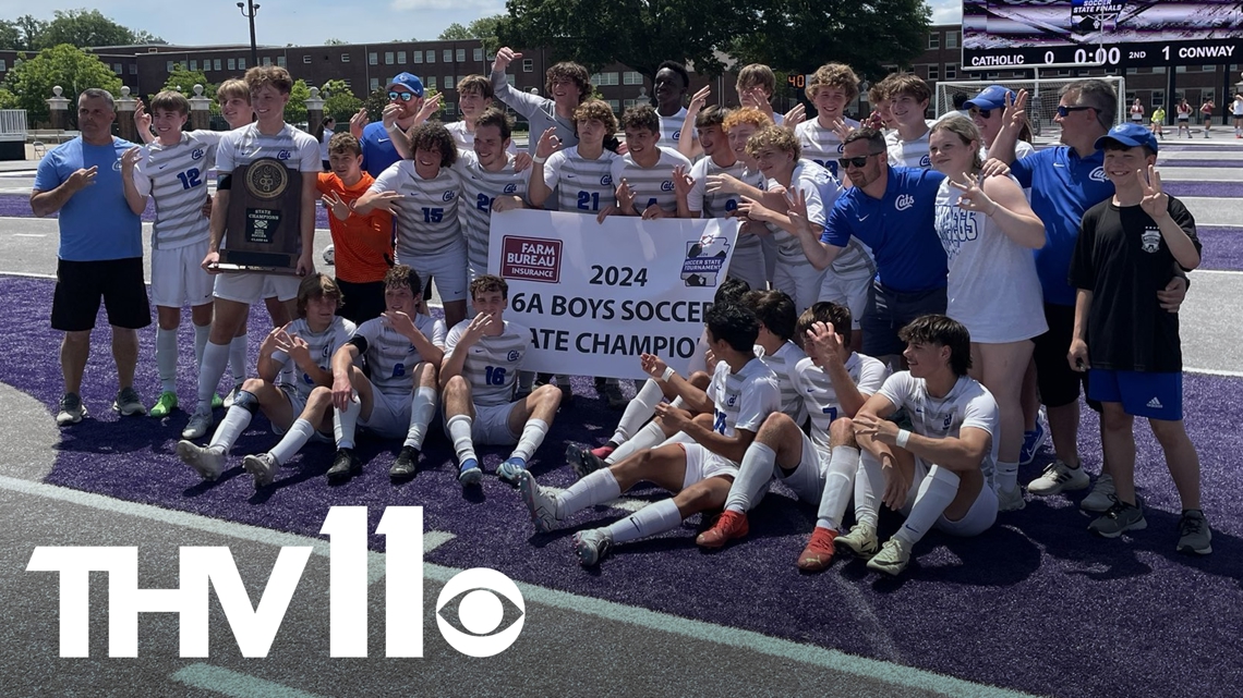 Conway secures Class 6A boys soccer state title with victory over rival Catholic [Video]