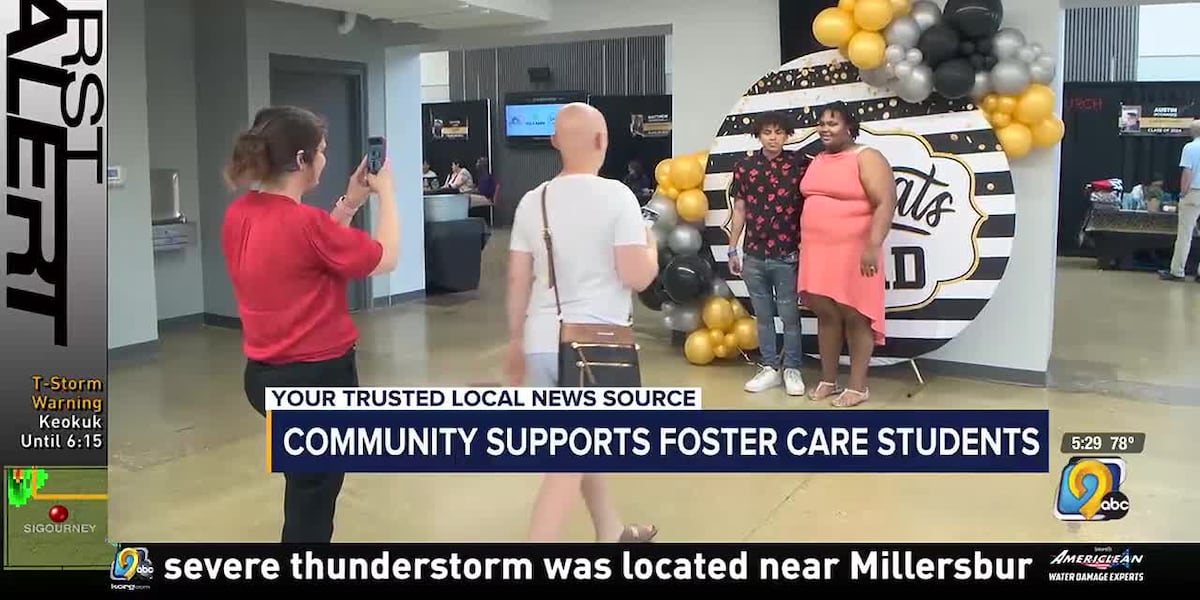 Community supports Foster Care Students [Video]