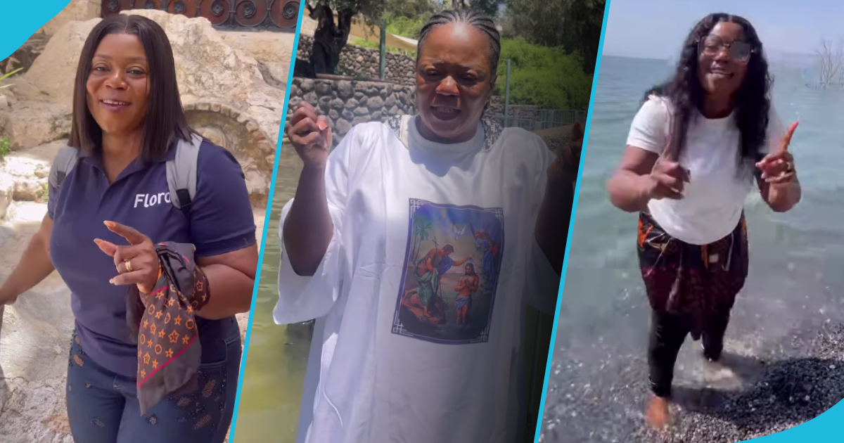 Piesie Esther Prays For Ghanaian Fans From Israel As She Tours Historic Christian Site, Fans React [Video]