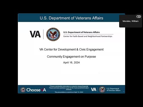VA Center for Development & Civic Engagement: Community Engagement on Purpose 04.16.2024 [Video]