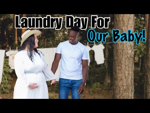 Laundry Day For Our Baby👶🏽🫧| DITL | Vlog | Maternity |Pregnancy | Clothes |Sylvia And Koree Bichanga [Video]