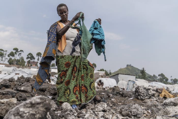 Fire at a displacement camp in Congo leaves dozens of families without shelter, UN says [Video]