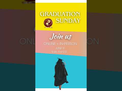 We invite you to join us for Graduation Recognition Sunday Worship Service this Sunday at 9:45 am! [Video]
