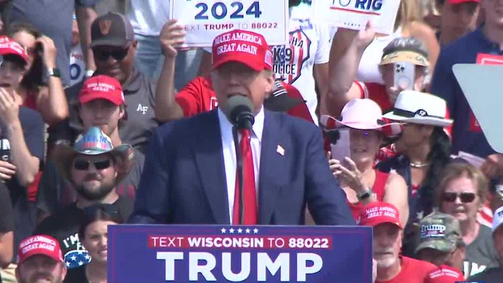 ‘I love Milwaukee,’ Trump says during campaign rally in Racine [Video]