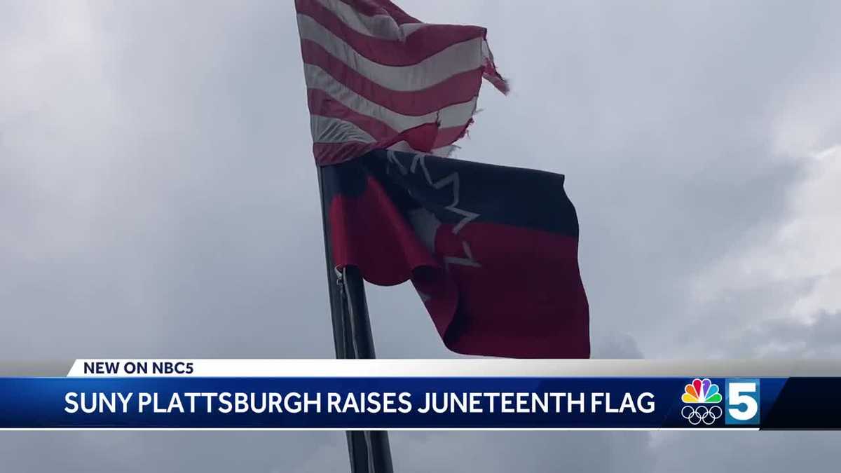 SUNY Plattsburgh honors Juneteenth with flag raising [Video]