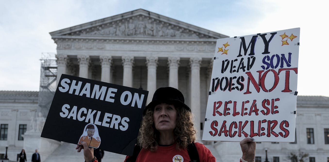 Supreme Court rejects settlement with OxyContin maker Purdue Pharma over legal protections for the Sackler family that owned the company [Video]