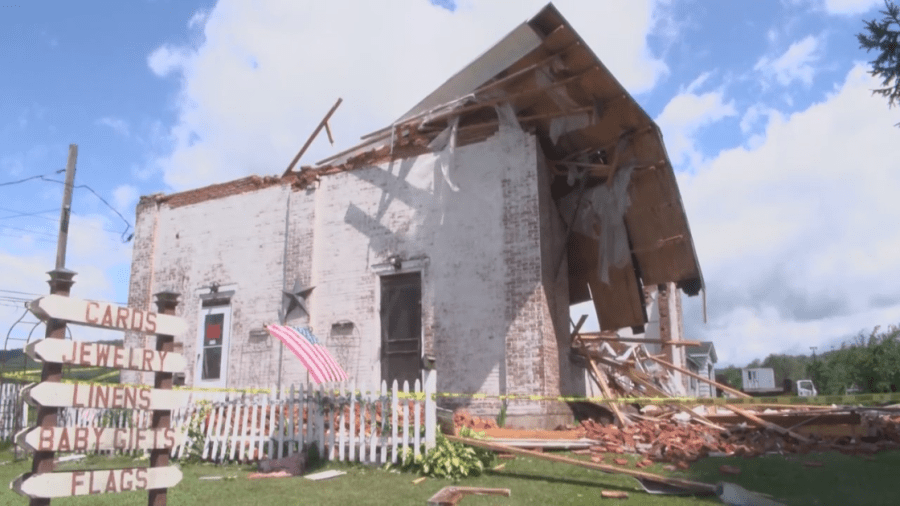 Officials assess damage after downburst in Berwick [Video]