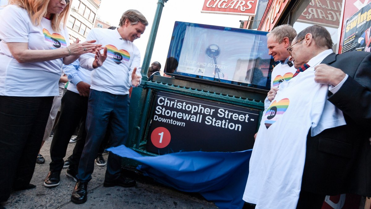Subway station renamed Christopher Street  Stonewall Station by MTA as historic visitor center opens next door  NBC New York [Video]