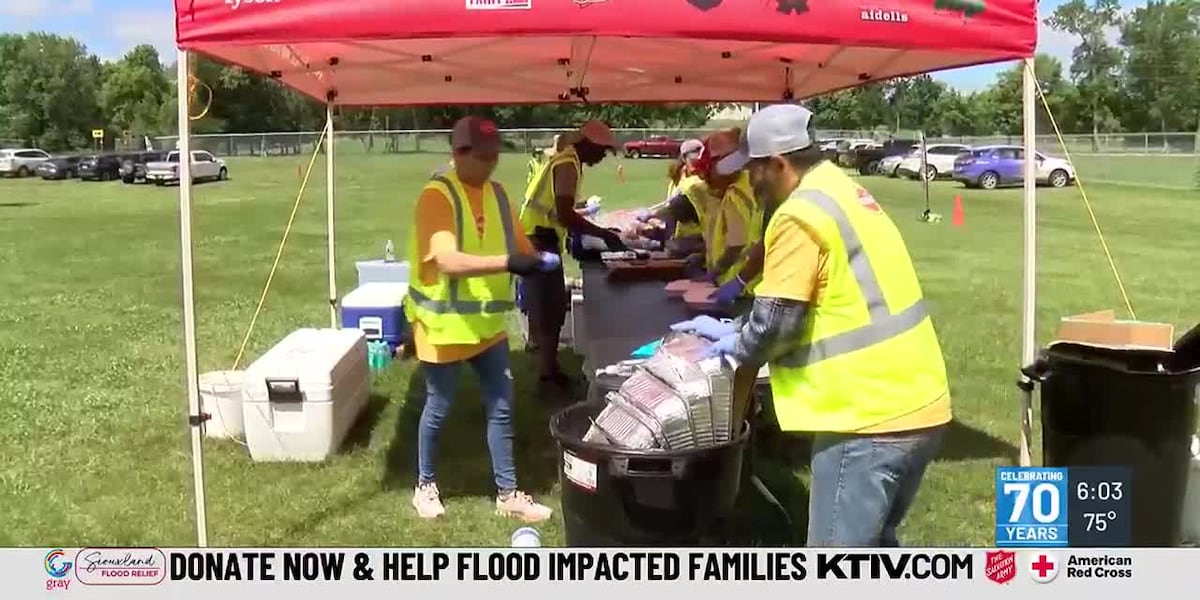 Meals that Matter- Tyson Foods serve hot meals to impacted residents in McCook Lake [Video]
