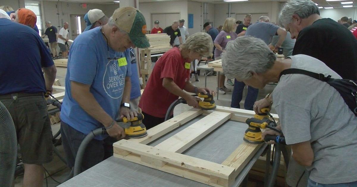‘I just can’t imagine any child having to sleep on the floor’: Local volunteers make beds for kids | News [Video]