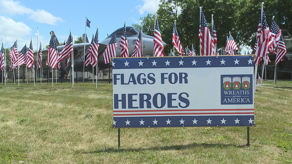 Flags on display at Adams County VFW [Video]