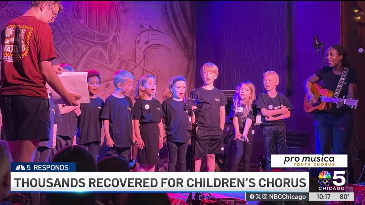 Thousands of dollars recovered for Oak Park childrens choir by NBC 5 Responds  NBC Chicago [Video]