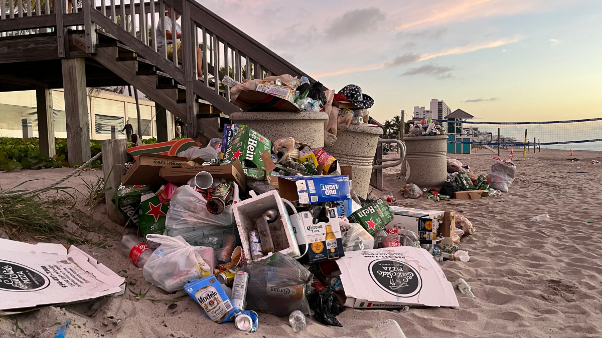 Volunteers clean up Deerfield Beach after the Fourth of July  NBC 6 South Florida [Video]