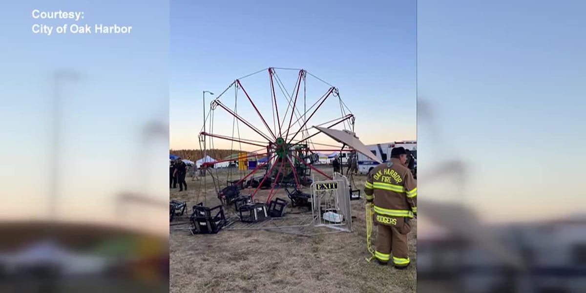 At least 6 people injured on ride that tipped over at carnival [Video]
