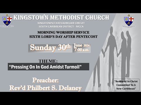 Kingstown Methodist Church, Sunday Morning Worship Service, June 30th, 2024, at 7:00 A.M. [Video]